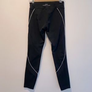 LORNA JANE High Waist Full Length Legging Black Mesh Size Small